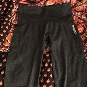 Gymshark seamless crop leggings grey